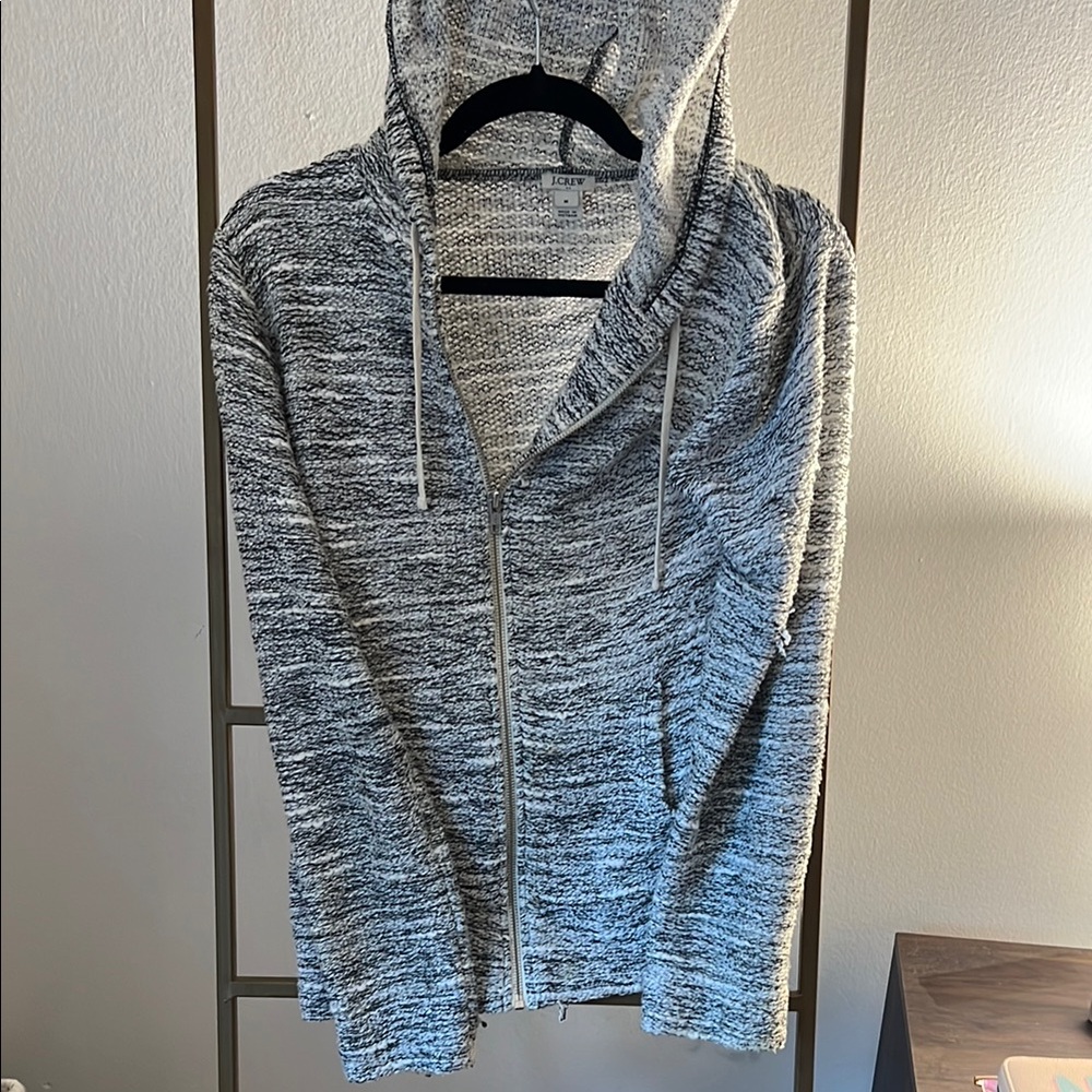 JCrew Women’s Gray Hooded Sweater